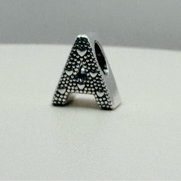 Pandora Letter A Alphabet Charm NWOT - Picture 6 of 9